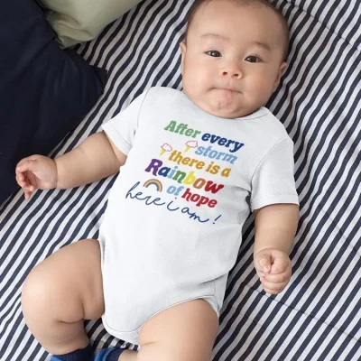 After Every Storm, Quote Bodysuit Baby's -SmartPrintsInk Designs