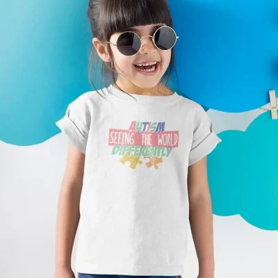 Autism Seeing The World T-shirt -SmartPrintsInk Designs