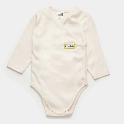 Bodysuit Kimono Long Sleeve Baby Pink